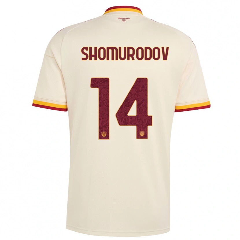 Danxen Homem Camisola Eldor Shomurodov #14 Champagne Vermelho Amarelo Alternativa 2026/27 Camisa Brasil