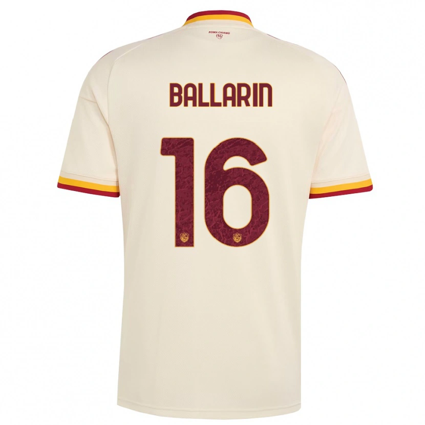Danxen Homem Camisola Francesco Ballarin #16 Champagne Vermelho Amarelo Alternativa 2026/27 Camisa Brasil