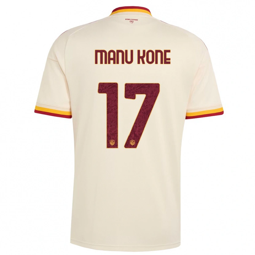 Danxen Homem Camisola Manu Koné #17 Champagne Vermelho Amarelo Alternativa 2026/27 Camisa Brasil