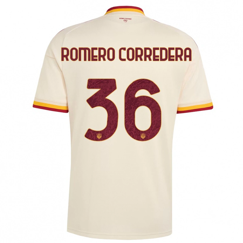 Danxen Homem Camisola Miguel Romero Corredera #36 Champagne Vermelho Amarelo Alternativa 2026/27 Camisa Brasil