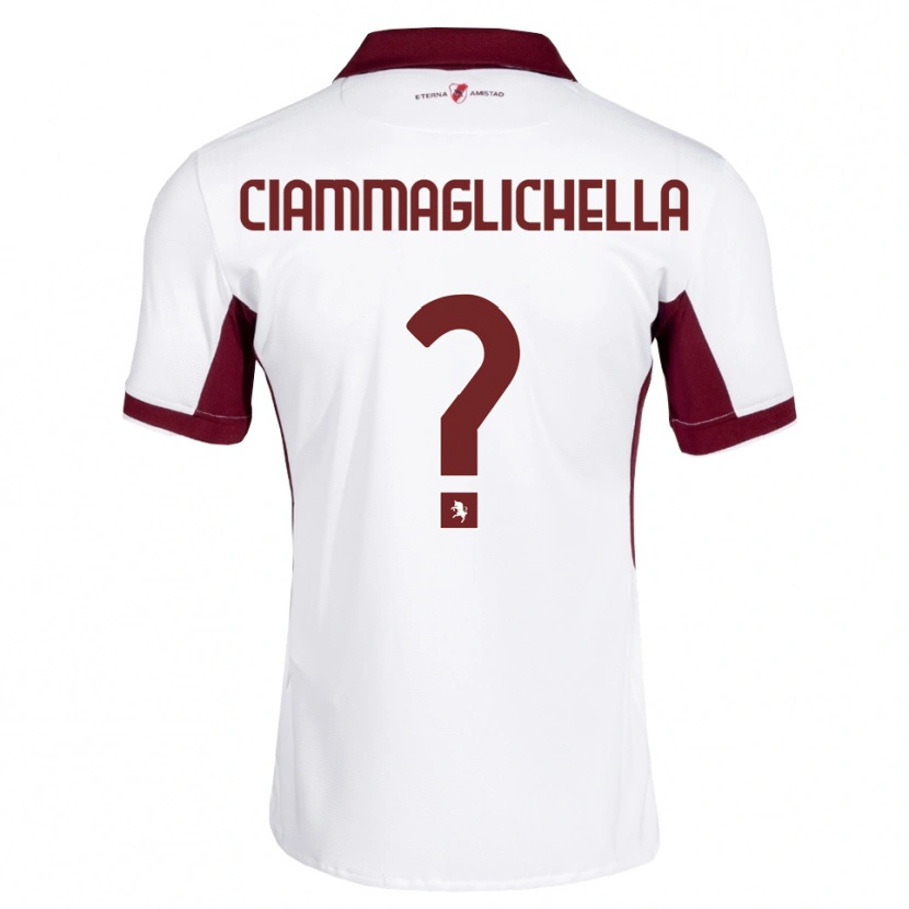 Danxen Homem Camisola Aaron Ciammaglichella #0 Bordô Branco Vermelho Alternativa 2026/27 Camisa Brasil