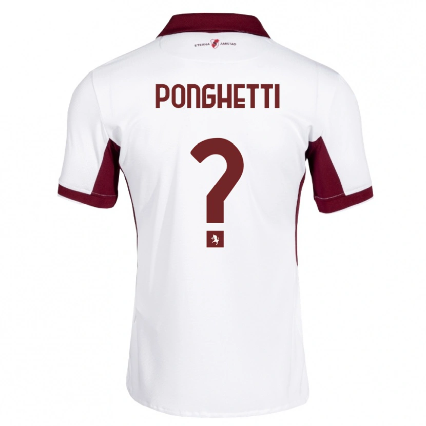 Danxen Homem Camisola Matteo Ponghetti #0 Bordô Branco Vermelho Alternativa 2026/27 Camisa Brasil