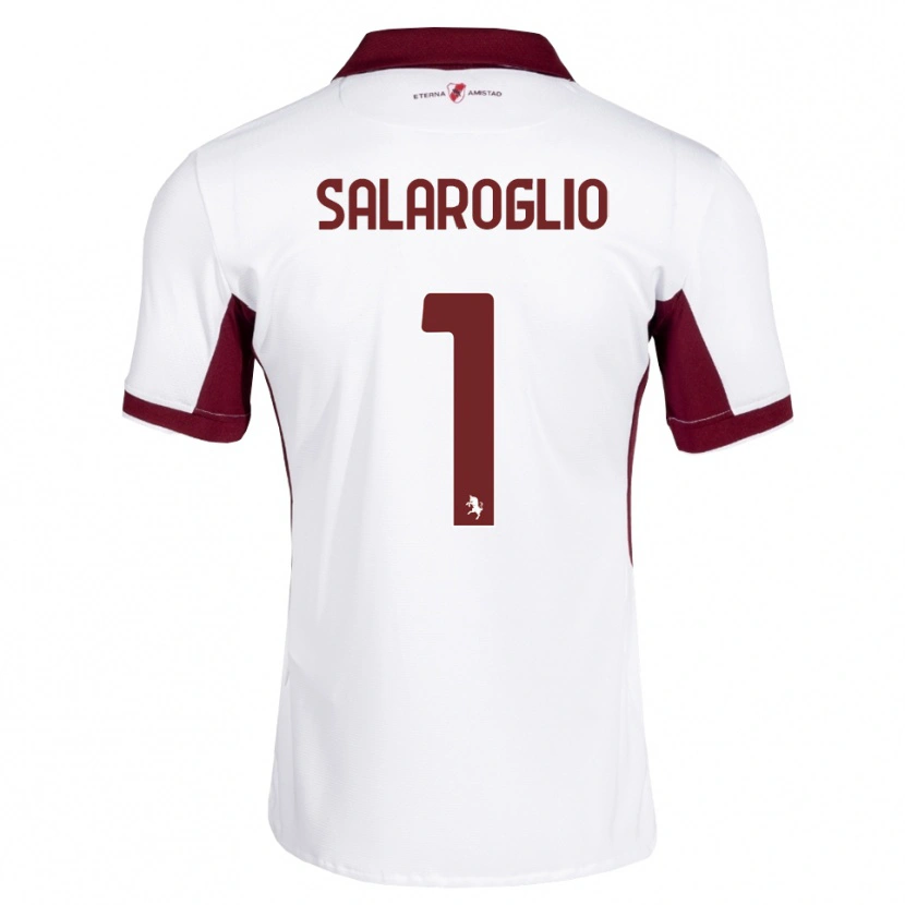 Danxen Homem Camisola Mattia Salaroglio #1 Bordô Branco Vermelho Alternativa 2026/27 Camisa Brasil