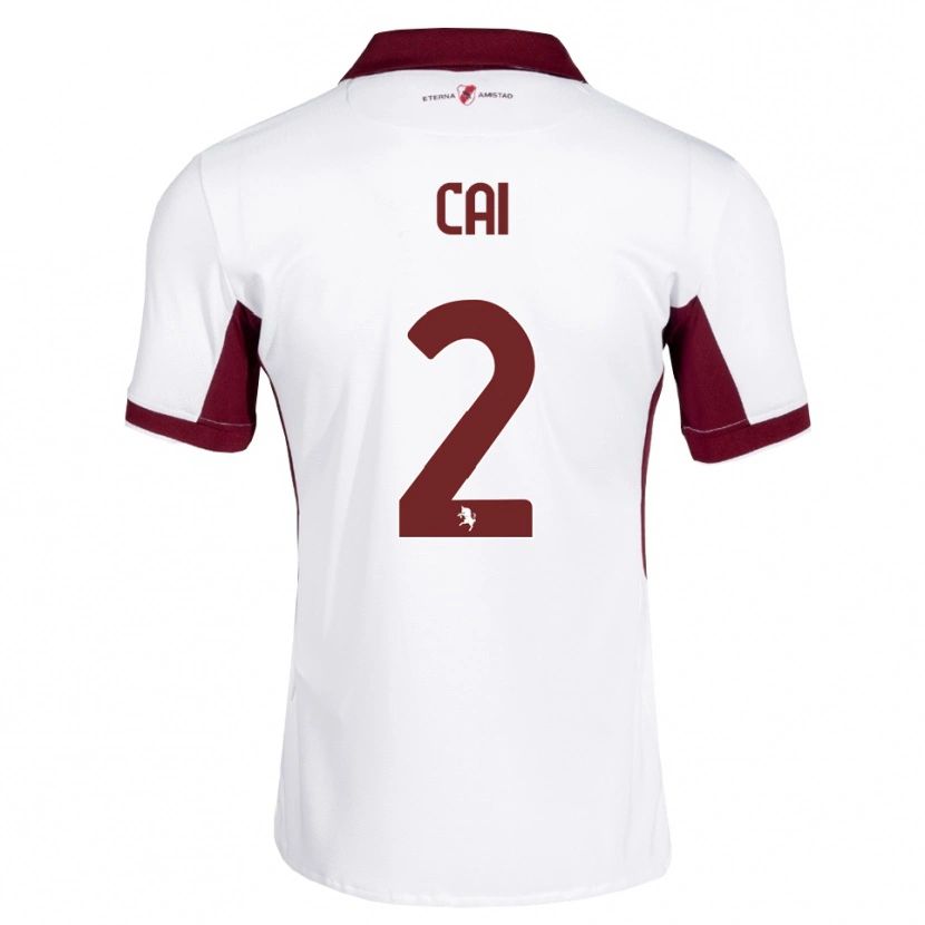 Danxen Homem Camisola Federico Cai #2 Bordô Branco Vermelho Alternativa 2026/27 Camisa Brasil