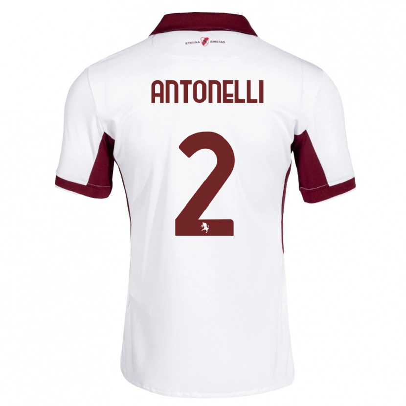 Danxen Homem Camisola Moise Antonelli #2 Bordô Branco Vermelho Alternativa 2026/27 Camisa Brasil