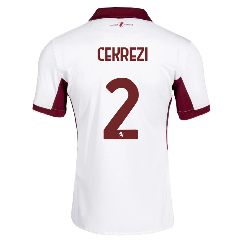 Danxen Homem Camisola Lucas Cekrezi #2 Bordô Branco Vermelho Alternativa 2026/27 Camisa Brasil