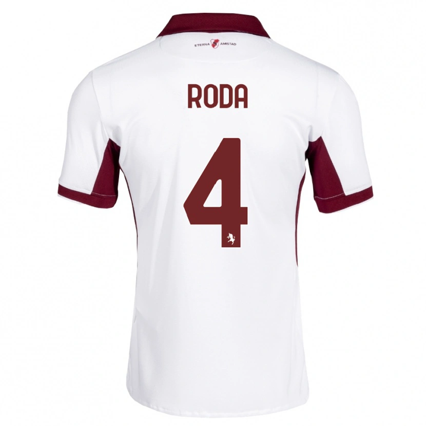 Danxen Homem Camisola Alex Roda #4 Bordô Branco Vermelho Alternativa 2026/27 Camisa Brasil