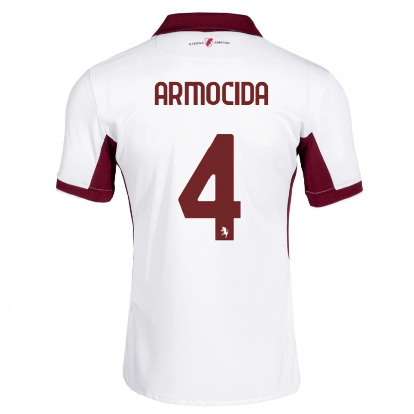 Danxen Homem Camisola Simone Armocida #4 Bordô Branco Vermelho Alternativa 2026/27 Camisa Brasil