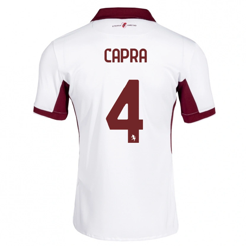 Danxen Homem Camisola Valentina Capra #4 Bordô Branco Vermelho Alternativa 2026/27 Camisa Brasil
