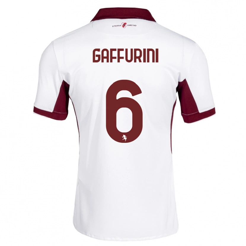 Danxen Homem Camisola Davide Gaffurini #6 Bordô Branco Vermelho Alternativa 2026/27 Camisa Brasil