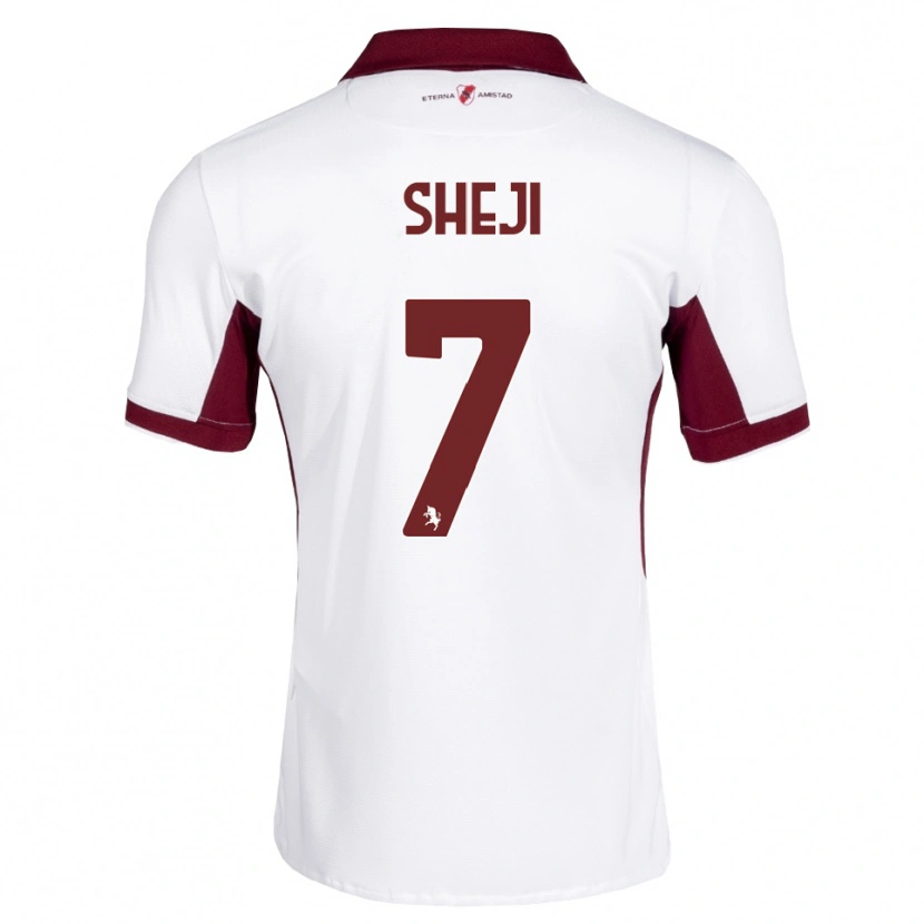 Danxen Homem Camisola Rikardo Sheji #7 Bordô Branco Vermelho Alternativa 2026/27 Camisa Brasil