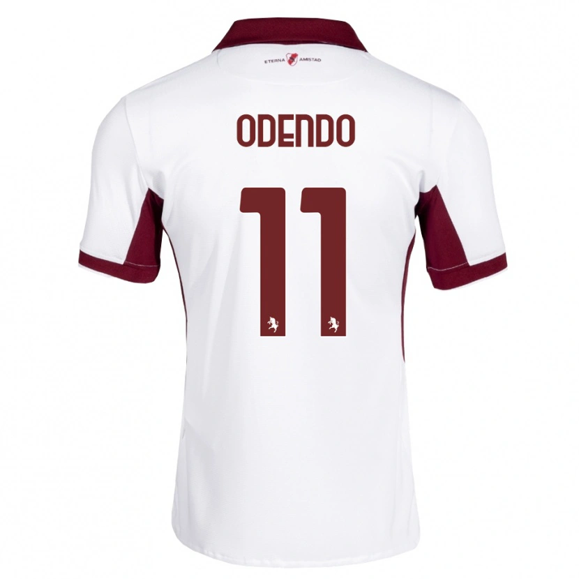 Danxen Homem Camisola Patrick Odendo #11 Bordô Branco Vermelho Alternativa 2026/27 Camisa Brasil