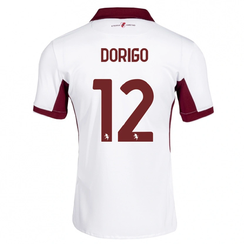 Danxen Homem Camisola Andrea Dorigo #12 Bordô Branco Vermelho Alternativa 2026/27 Camisa Brasil