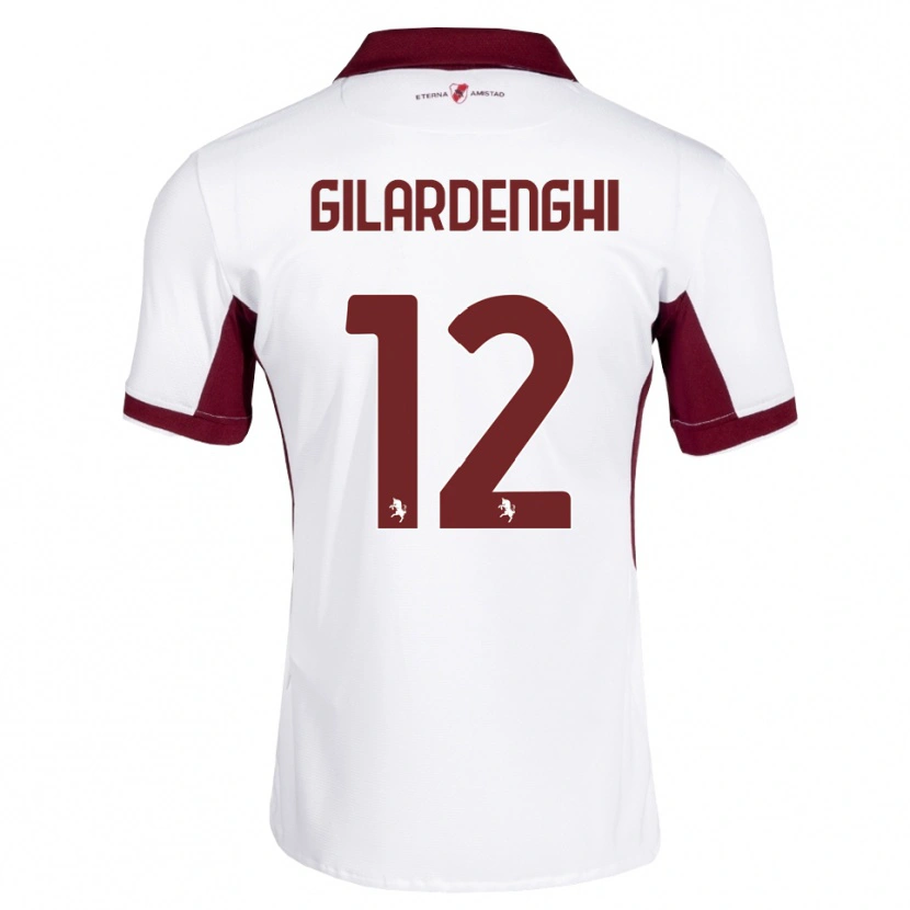 Danxen Homem Camisola Riccardo Gilardenghi #12 Bordô Branco Vermelho Alternativa 2026/27 Camisa Brasil