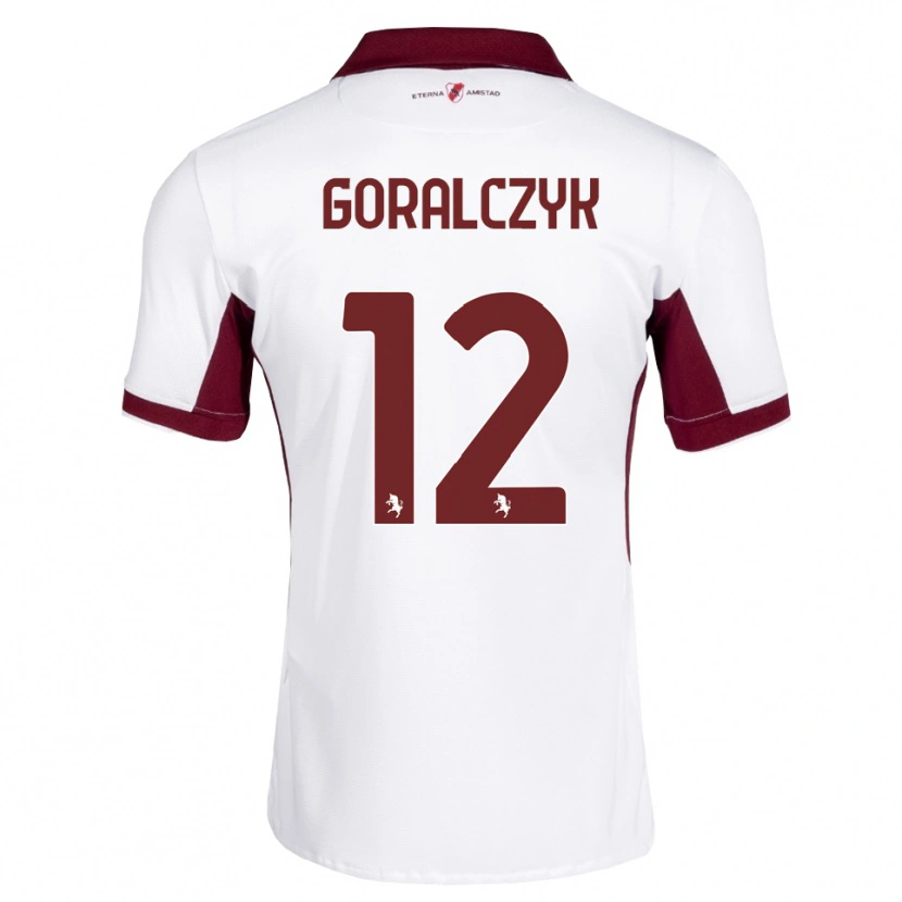 Danxen Homem Camisola Karol Goralczyk #12 Bordô Branco Vermelho Alternativa 2026/27 Camisa Brasil