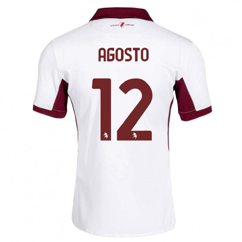 Danxen Homem Camisola Gabriel Agosto #12 Bordô Branco Vermelho Alternativa 2026/27 Camisa Brasil