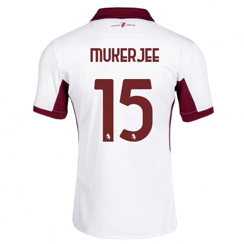 Danxen Homem Camisola Carlo Mukerjee #15 Bordô Branco Vermelho Alternativa 2026/27 Camisa Brasil