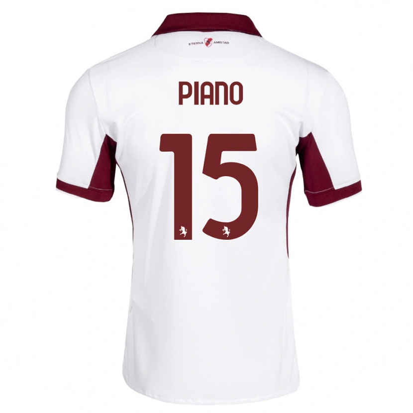 Danxen Homem Camisola Enrico Piano #15 Bordô Branco Vermelho Alternativa 2026/27 Camisa Brasil