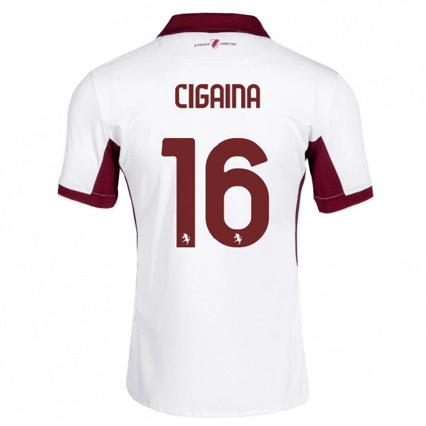 Danxen Homem Camisola Filippo Cigaina #16 Bordô Branco Vermelho Alternativa 2026/27 Camisa Brasil