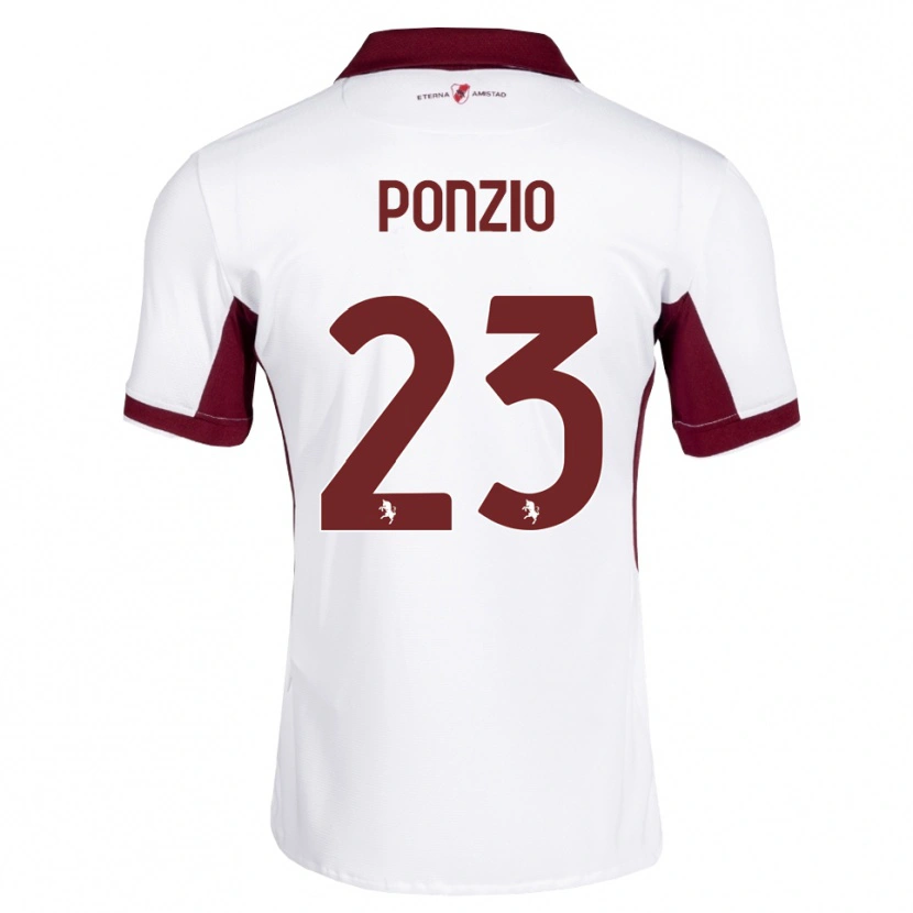 Danxen Homem Camisola Erika Ponzio #23 Bordô Branco Vermelho Alternativa 2026/27 Camisa Brasil