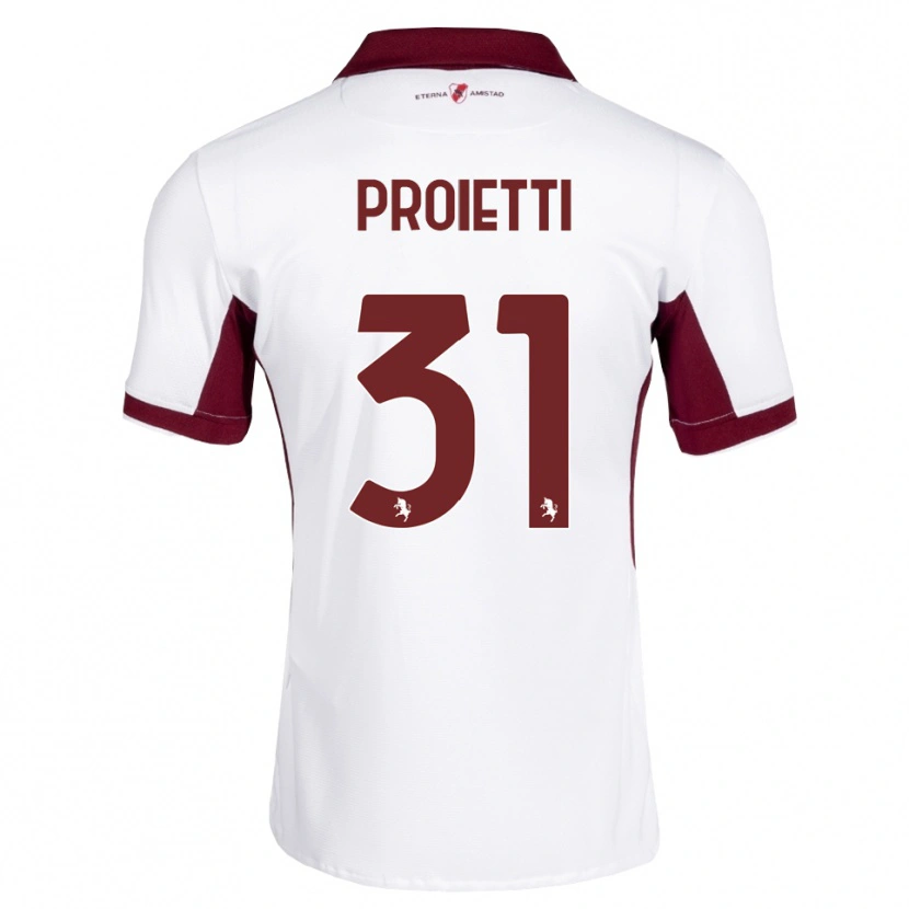 Danxen Homem Camisola Riccardo Proietti #31 Bordô Branco Vermelho Alternativa 2026/27 Camisa Brasil