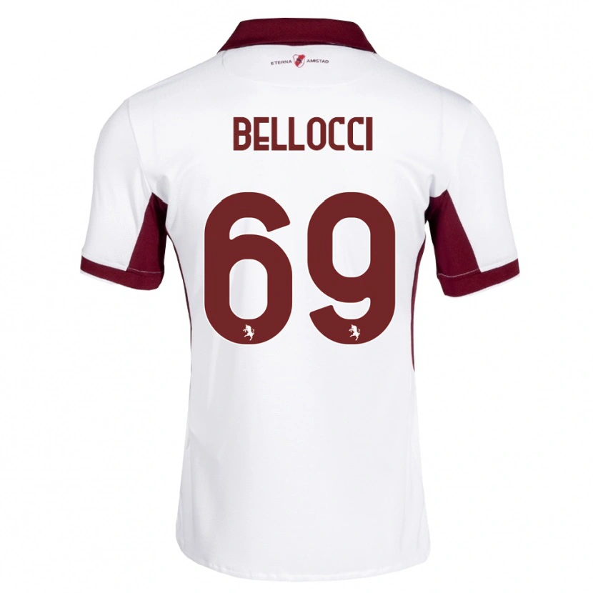 Danxen Homem Camisola Andrea Bellocci #69 Bordô Branco Vermelho Alternativa 2026/27 Camisa Brasil