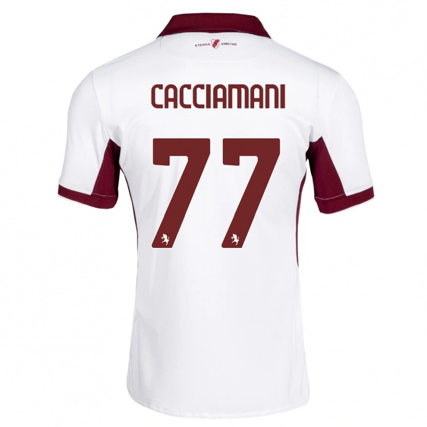 Danxen Homem Camisola Alessio Cacciamani #77 Bordô Branco Vermelho Alternativa 2026/27 Camisa Brasil