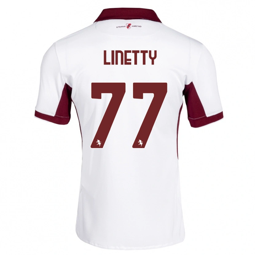 Danxen Homem Camisola Karol Linetty #77 Bordô Branco Vermelho Alternativa 2026/27 Camisa Brasil