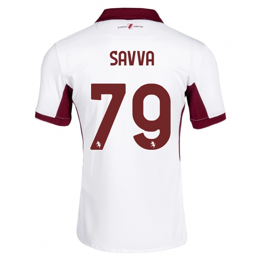 Danxen Homem Camisola Zanos Savva #79 Bordô Branco Vermelho Alternativa 2026/27 Camisa Brasil