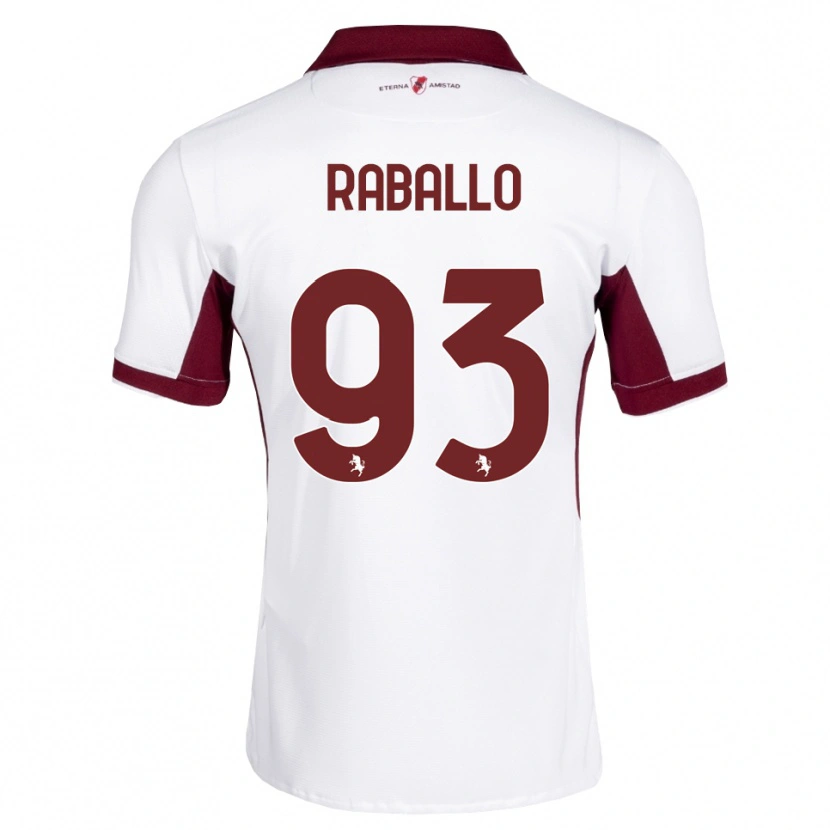 Danxen Homem Camisola Alessio Raballo #93 Bordô Branco Vermelho Alternativa 2026/27 Camisa Brasil