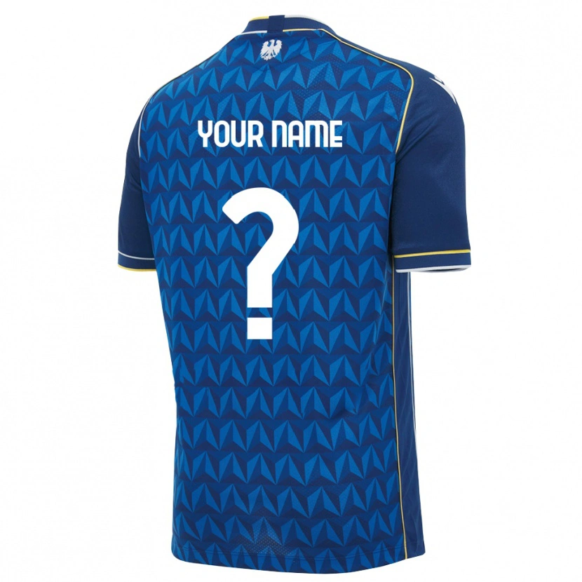 Danxen Homem Camisola Seu Nome #0 Azul Real Branco Azul Alternativa 2026/27 Camisa Brasil