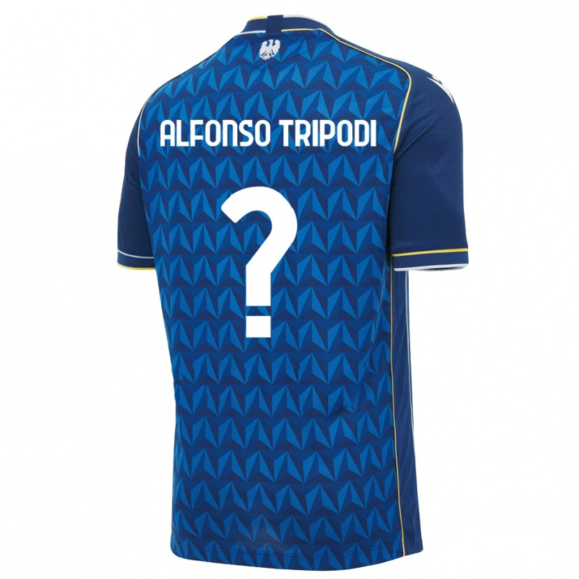 Danxen Homem Camisola Leonardo Alfonso Tripodi #0 Azul Real Branco Azul Alternativa 2026/27 Camisa Brasil