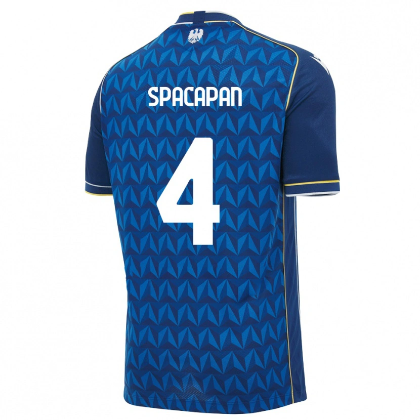 Danxen Homem Camisola Luka Spacapan #4 Azul Real Branco Azul Alternativa 2026/27 Camisa Brasil