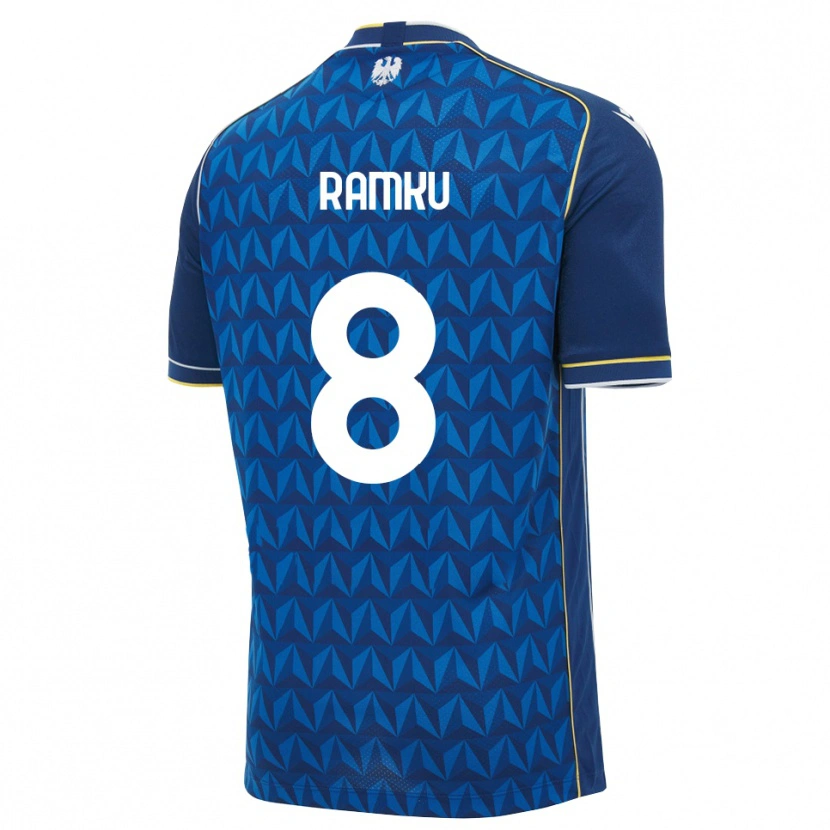 Danxen Homem Camisola Alex Ramku #8 Azul Real Branco Azul Alternativa 2026/27 Camisa Brasil
