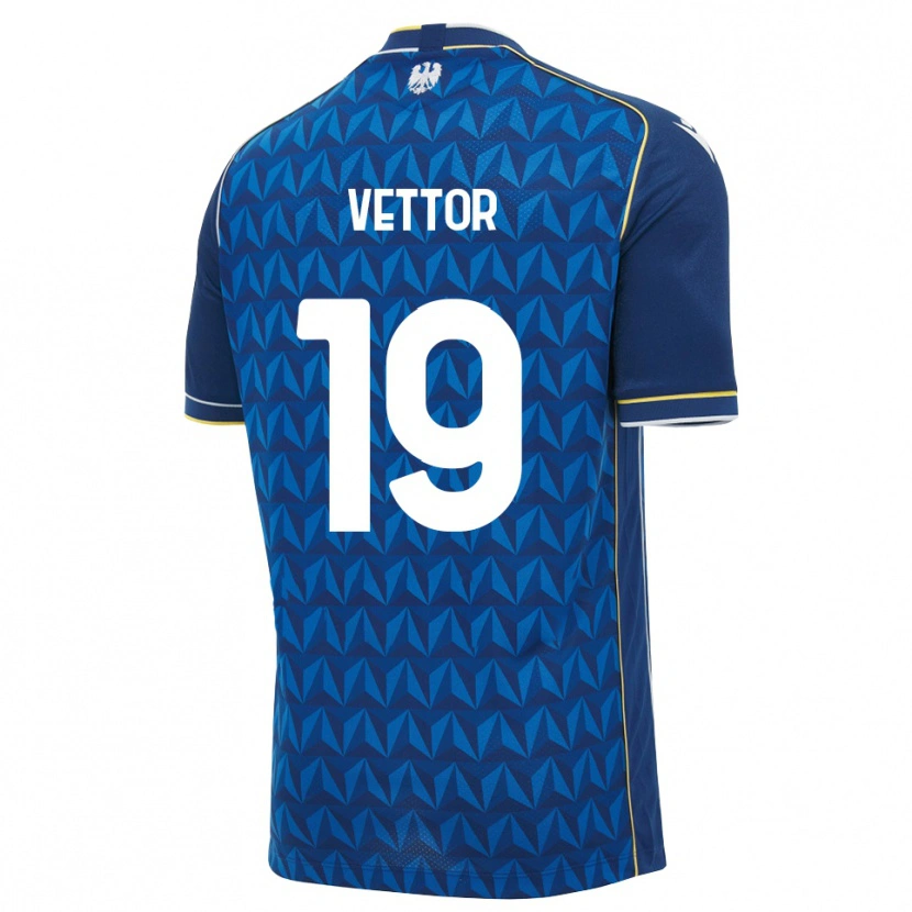 Danxen Homem Camisola Marco Vettor #19 Azul Real Branco Azul Alternativa 2026/27 Camisa Brasil