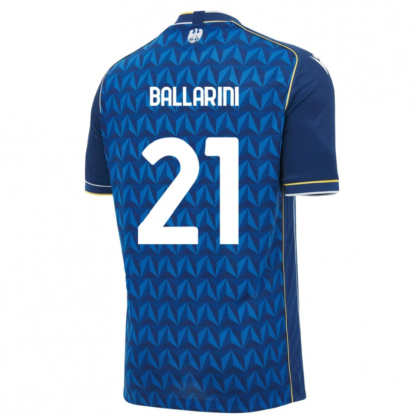 Danxen Homem Camisola Marco Ballarini #21 Azul Real Branco Azul Alternativa 2026/27 Camisa Brasil