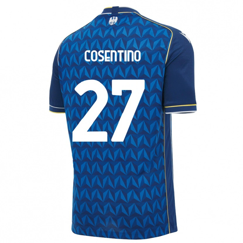 Danxen Homem Camisola Sergio Cosentino #27 Azul Real Branco Azul Alternativa 2026/27 Camisa Brasil