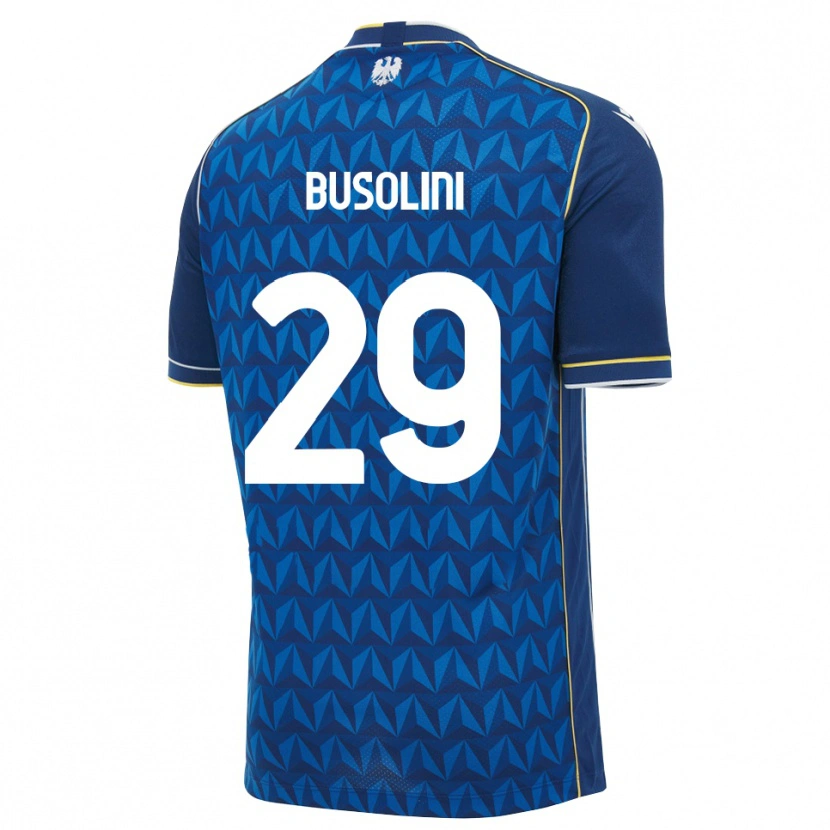 Danxen Homem Camisola Alessandro Busolini #29 Azul Real Branco Azul Alternativa 2026/27 Camisa Brasil