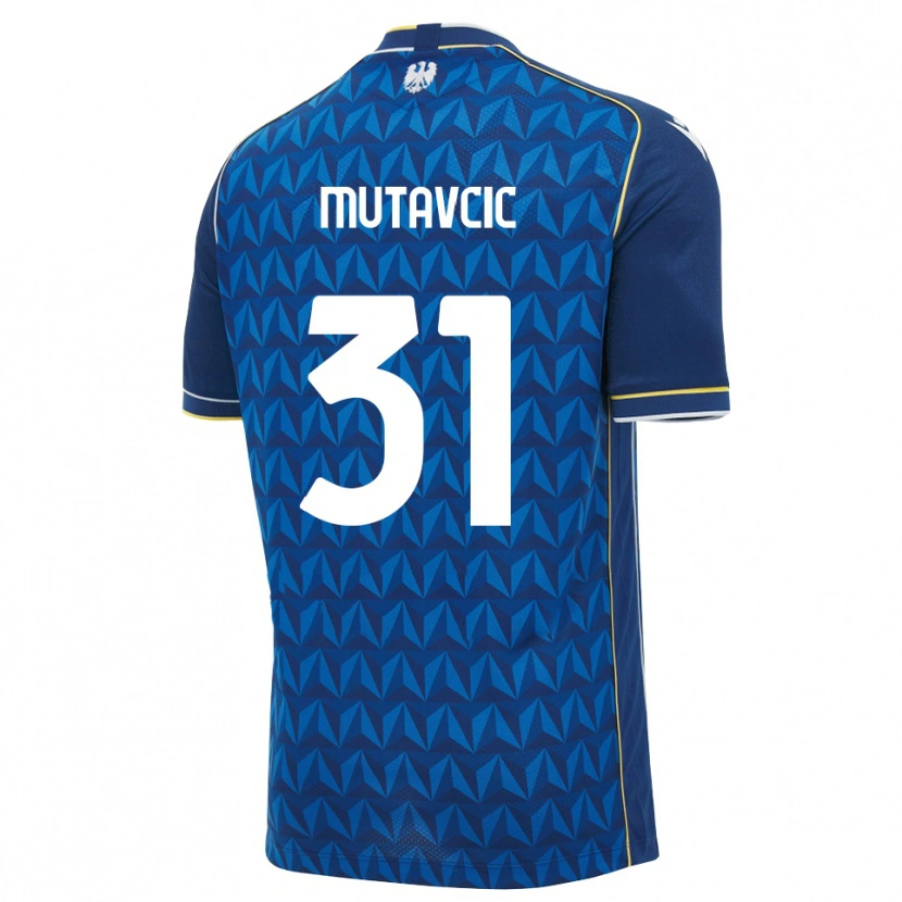 Danxen Homem Camisola Jan Mutavcic #31 Azul Real Branco Azul Alternativa 2026/27 Camisa Brasil