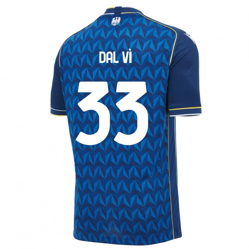 Danxen Homem Camisola Matteo Dal Vì #33 Azul Real Branco Azul Alternativa 2026/27 Camisa Brasil