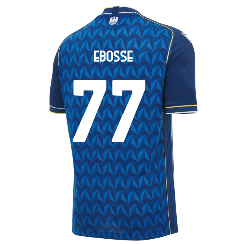 Danxen Homem Camisola Enzo Ebosse #77 Azul Real Branco Azul Alternativa 2026/27 Camisa Brasil
