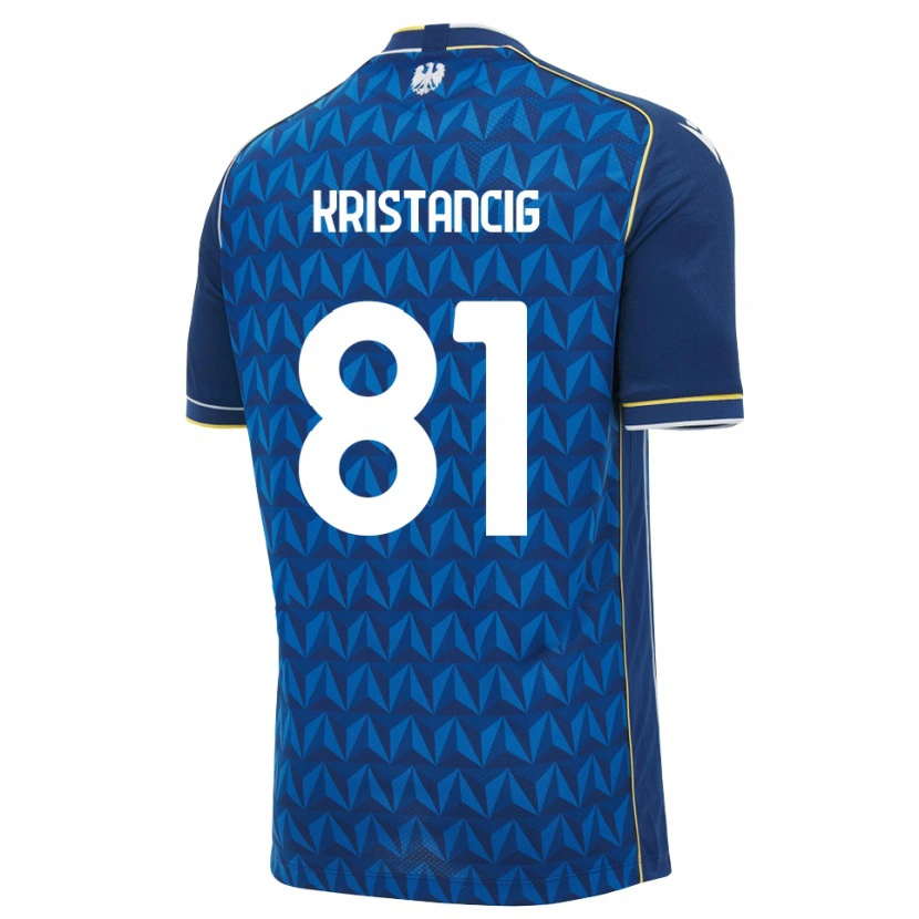 Danxen Homem Camisola Luca Kristancig #81 Azul Real Branco Azul Alternativa 2026/27 Camisa Brasil