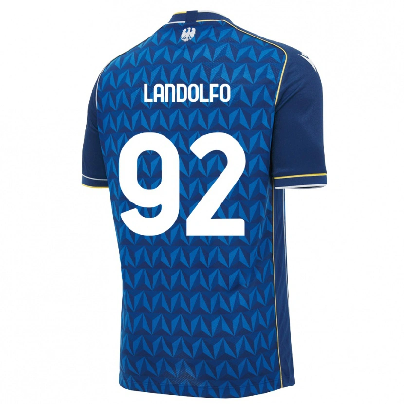 Danxen Homem Camisola Tommaso Landolfo #92 Azul Real Branco Azul Alternativa 2026/27 Camisa Brasil