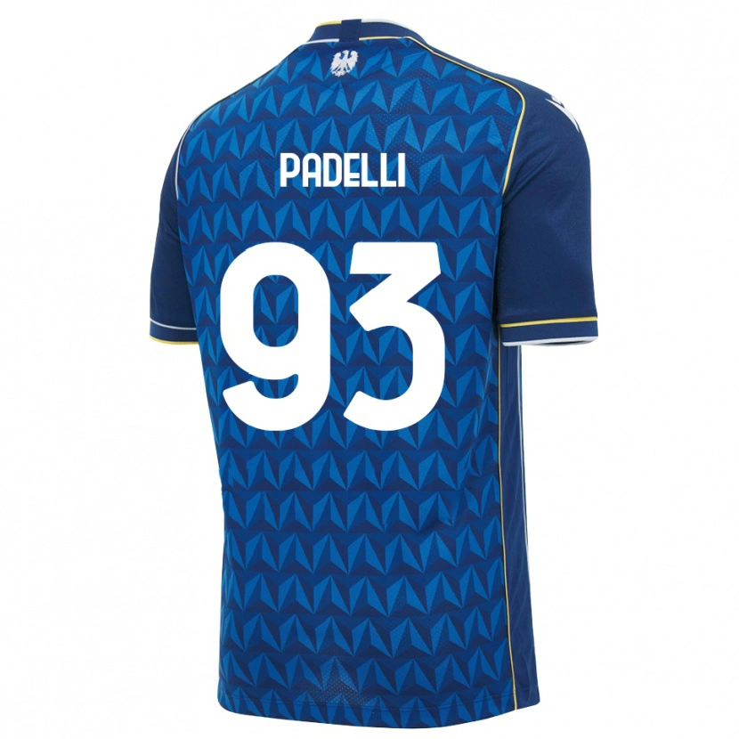 Danxen Homem Camisola Daniele Padelli #93 Azul Real Branco Azul Alternativa 2026/27 Camisa Brasil