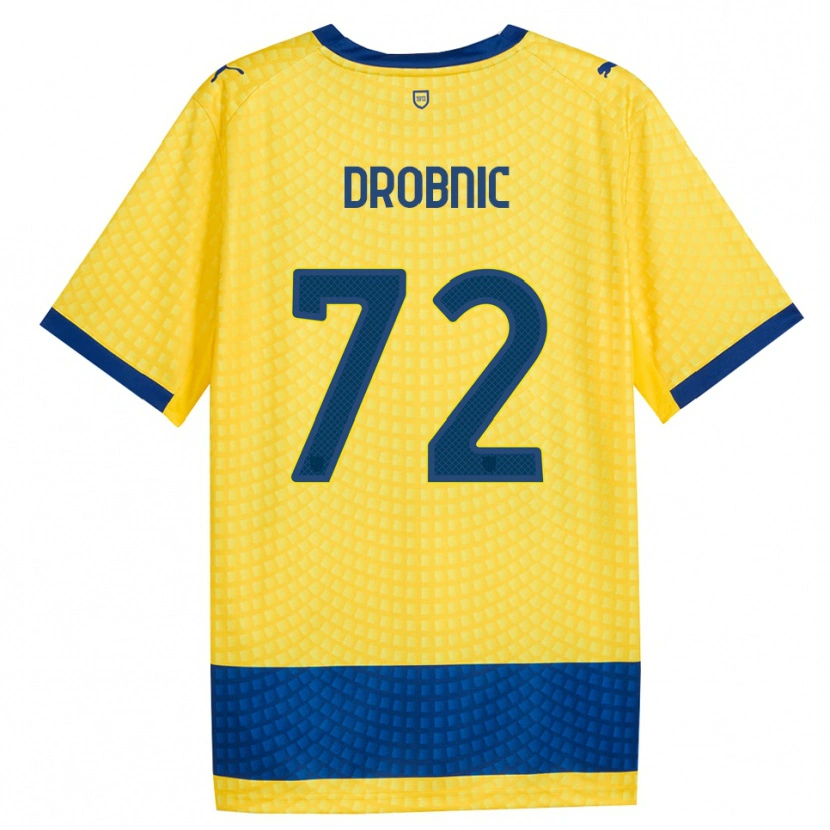 Danxen Homem Camisola Dominik Drobnic #72 Amarelo Azul Preto Alternativa 2026/27 Camisa Brasil