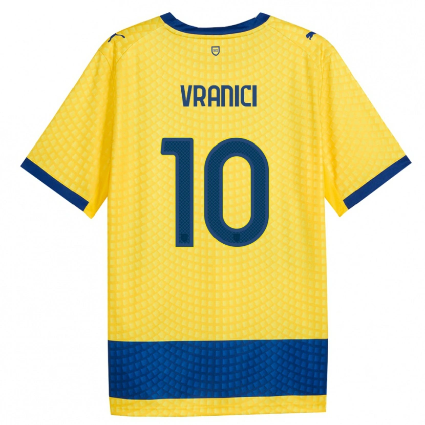 Danxen Homem Camisola Dean Vranici #10 Amarelo Azul Preto Alternativa 2026/27 Camisa Brasil