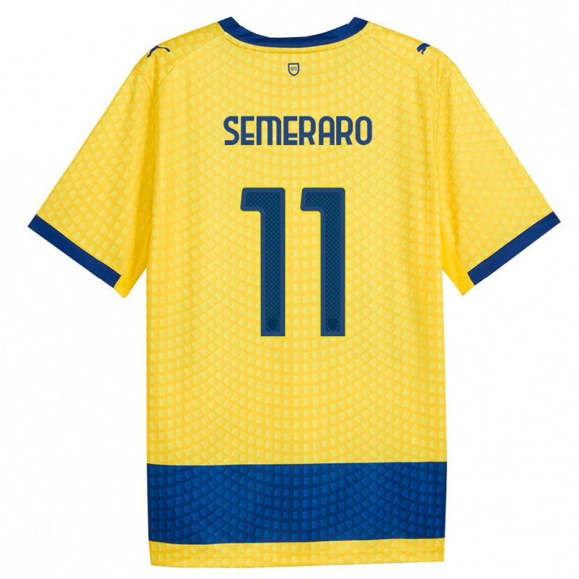 Danxen Homem Camisola Riccardo Semeraro #11 Amarelo Azul Preto Alternativa 2026/27 Camisa Brasil