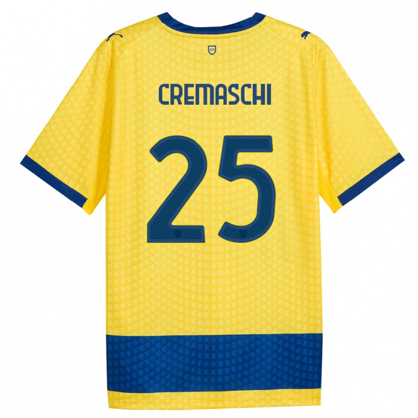 Danxen Homem Camisola Benja Cremaschi #25 Amarelo Azul Preto Alternativa 2026/27 Camisa Brasil