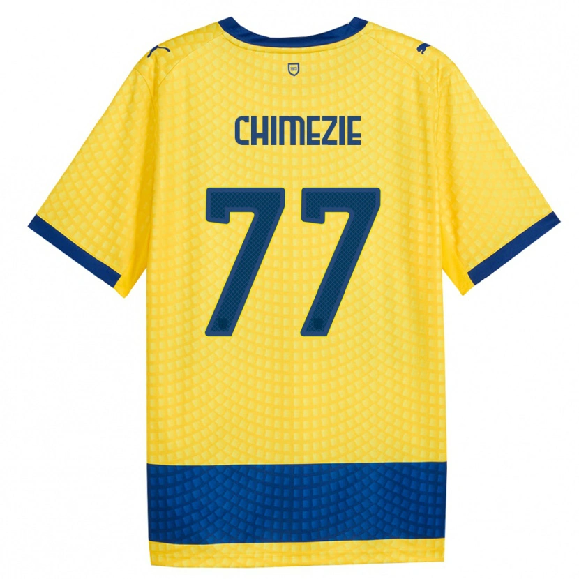 Danxen Homem Camisola Giorgio Chimezie #77 Amarelo Azul Preto Alternativa 2026/27 Camisa Brasil