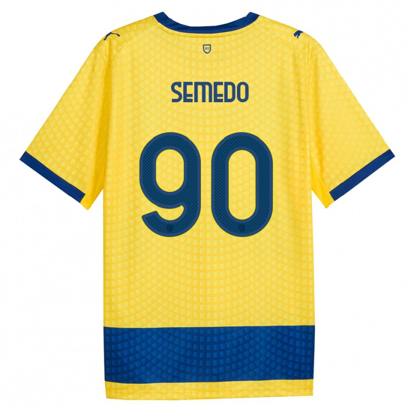 Danxen Homem Camisola Afonso Semedo #90 Amarelo Azul Preto Alternativa 2026/27 Camisa Brasil